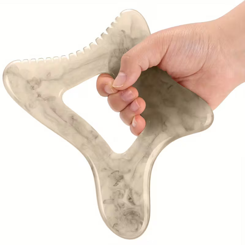 Large Resin Body Gua Sha Tool - Professional Muscle Massage & Lymphatic Drainage Device | Luxe Salon Equipment