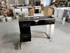 Modern Luxurious Single-Seater Manicure Table with Built-In Storage & Extractor Fan