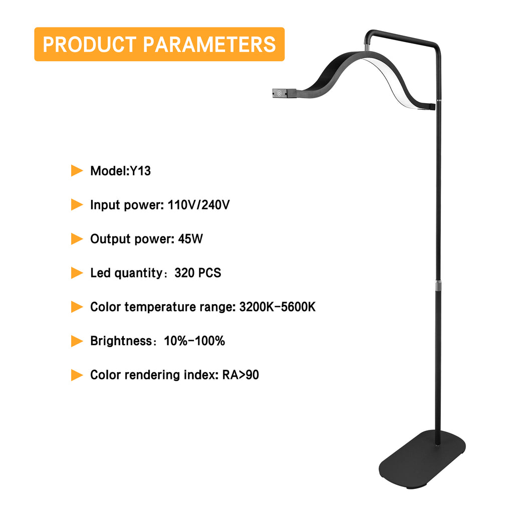 Floor Mounted Cloud Light Eyelash Lamp with Phone Stand