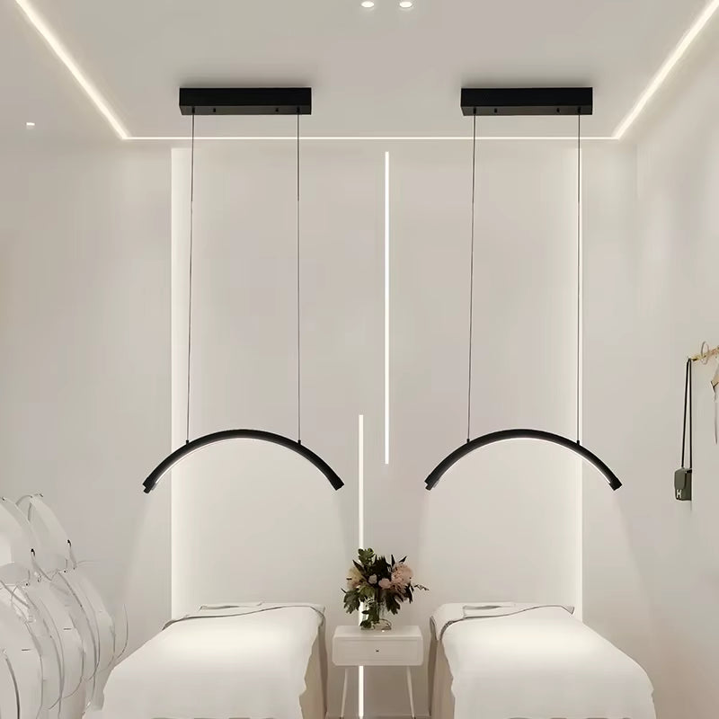 Ceiling Mount Half Moon Light Eyelash Lamp