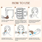 2pcs Reusable Facial & Eye Stainless Steel Facial Ice Contour Massager