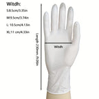 Professional Nitrile Gloves 1000 pcs - Waterproof & Dustproof (Black/White)