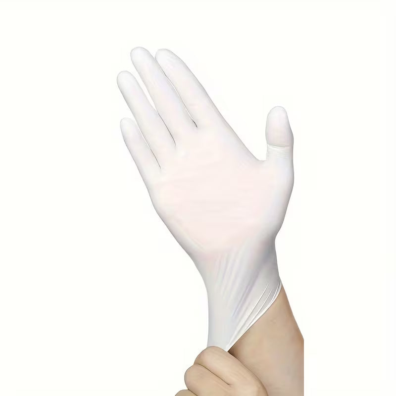 Professional Nitrile Gloves 1000 pcs - Waterproof & Dustproof (Black/White)