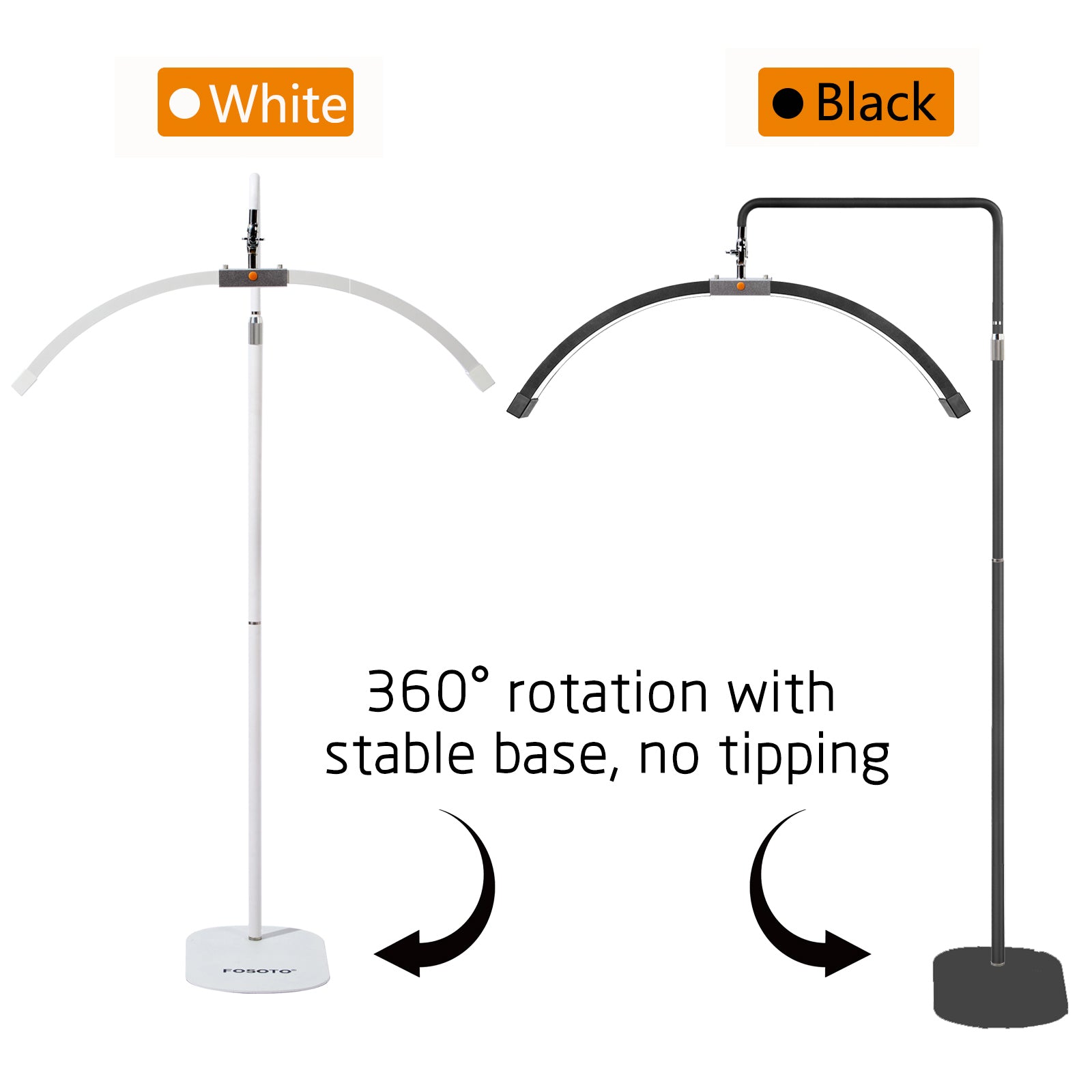 Floor-Mounted Moon Eyelash Lamp with Mirror & Phone Stand