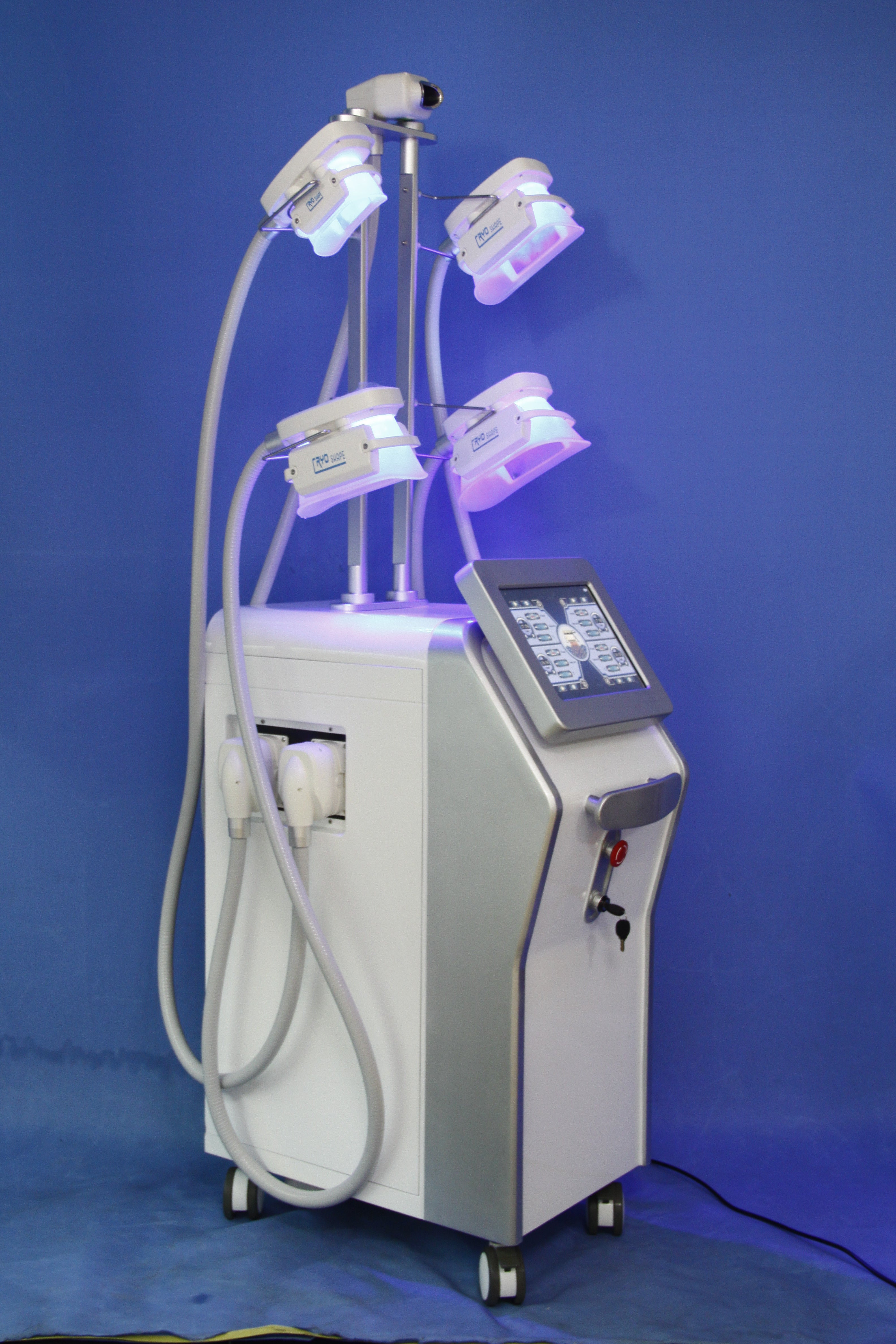 Professional 4-Handle Cryolipolysis Fat Freezing Machine for Multi-Area Fat Reduction & Body Contouring