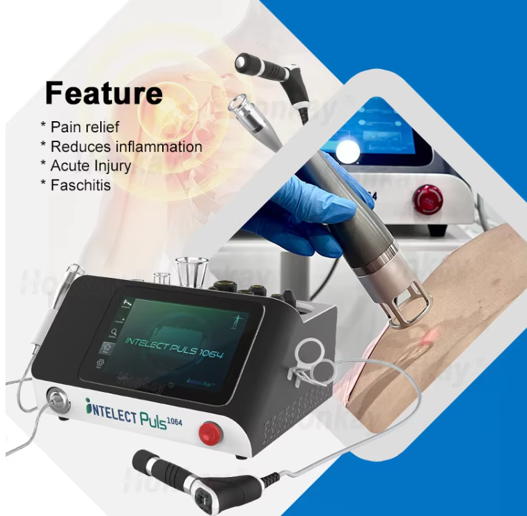 Professional 1064nm Laser & Shockwave Therapy Machine for Pain Relief & Rehabilitation