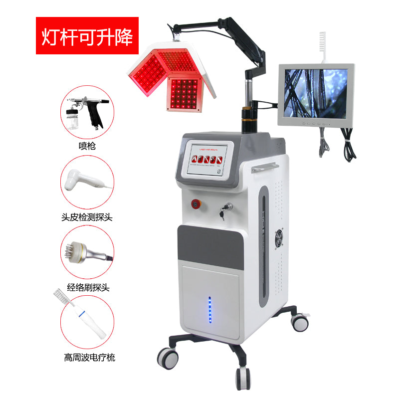 Professional 650nm Laser Hair Regrowth Machine for Hair Loss Treatment & Scalp Health