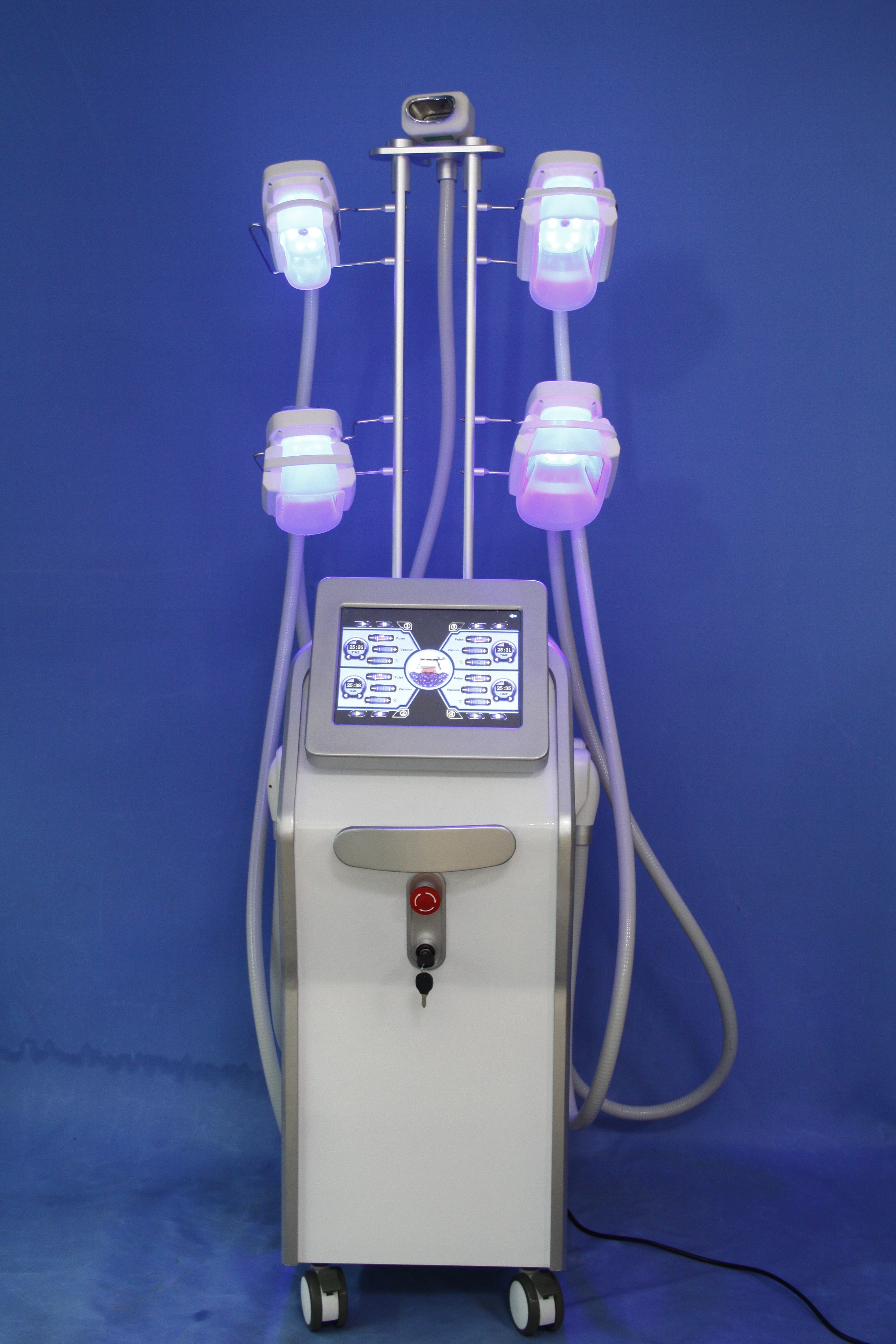 Professional 4-Handle Cryolipolysis Fat Freezing Machine for Multi-Area Fat Reduction & Body Contouring