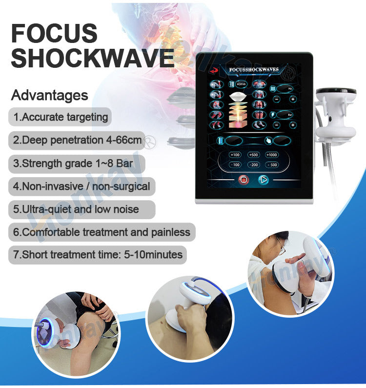 Professional Focus Shockwave Therapy Machine for Physical Therapy & Rehabilitation