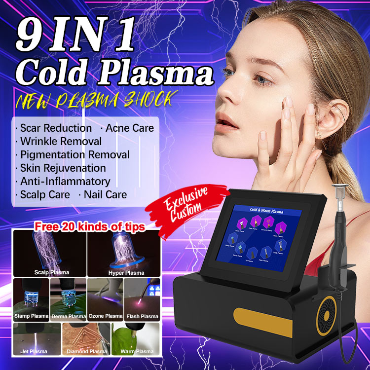Professional 9-in-1 Cold Plasma Machine for Skin Rejuvenation & Acne Treatment