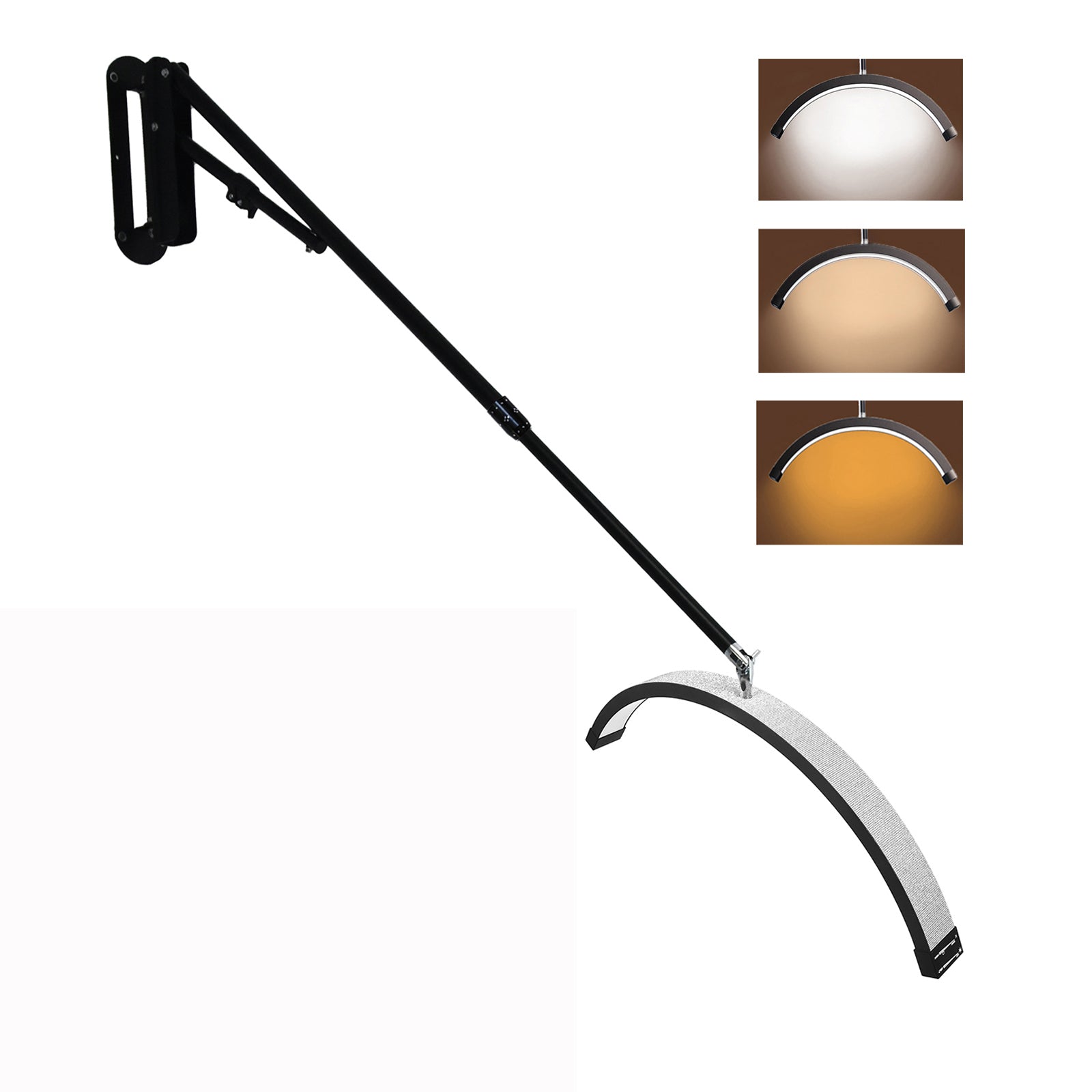 Wall Mounted Half Moon Light Manicure Lamp with Phone Stand