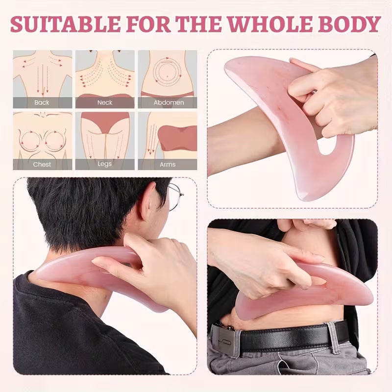 Large Resin Body Gua Sha with Handle