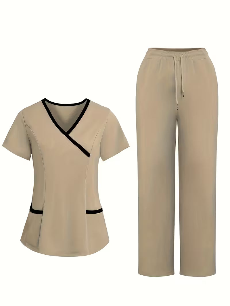 Two Piece Practical Salon/Spa Esthetician Uniform Set B