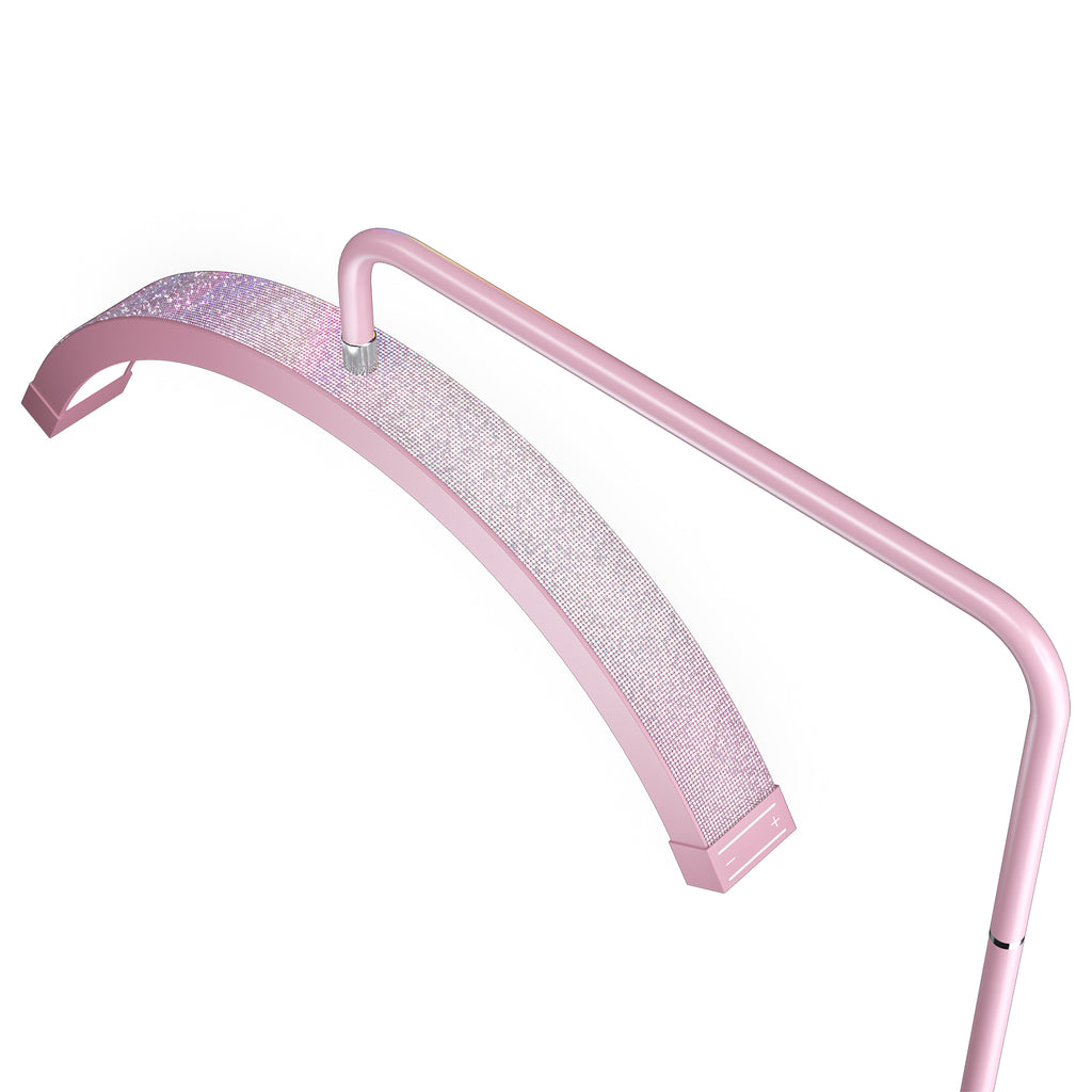Floor Mounted Moon Light Eyelash Lamp with Phone Stand