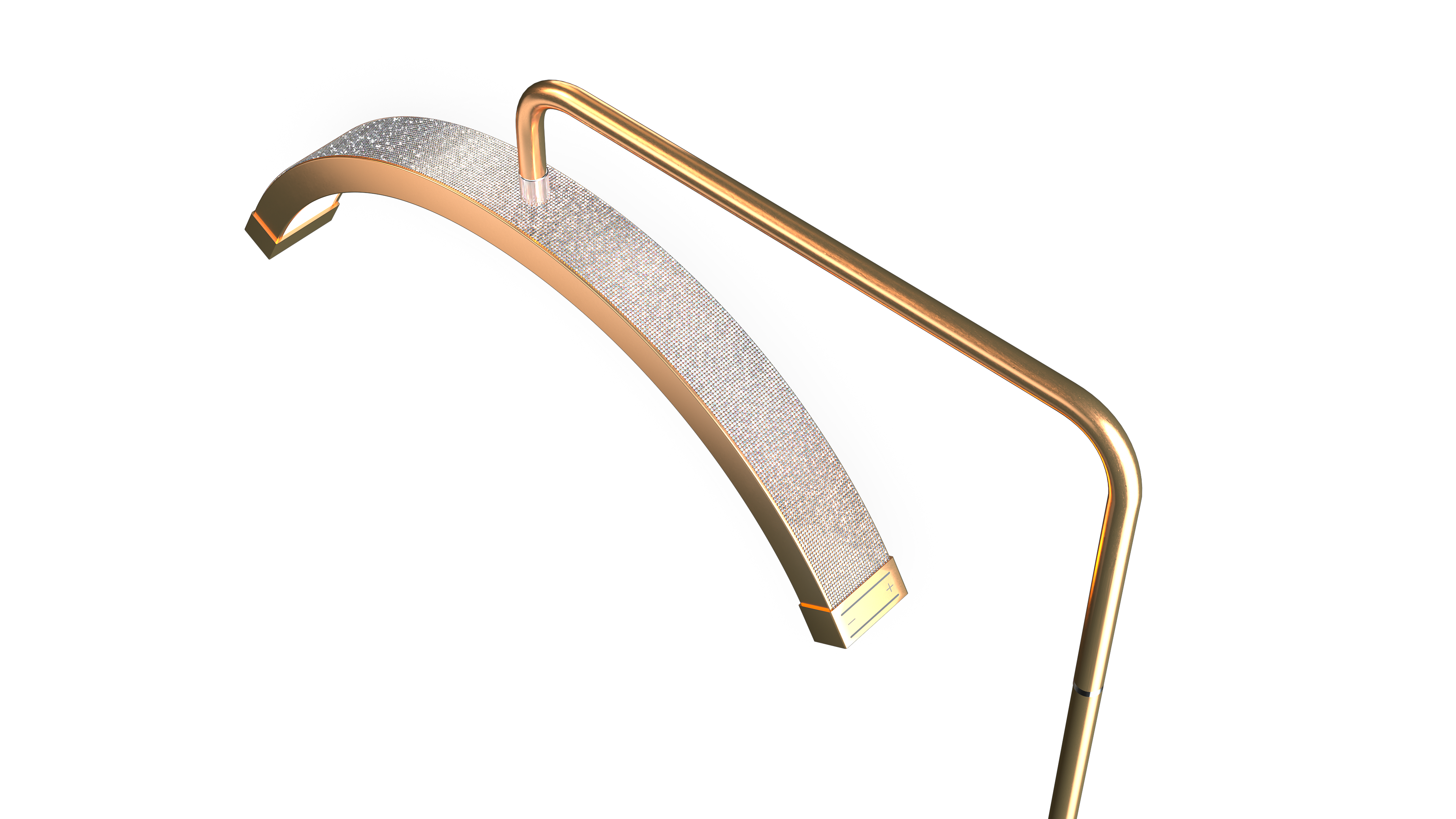 Floor Mounted Moon Light Eyelash Lamp with Phone Stand
