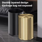 Golden Light Small Stainless Steel Flip-Top Trash Can