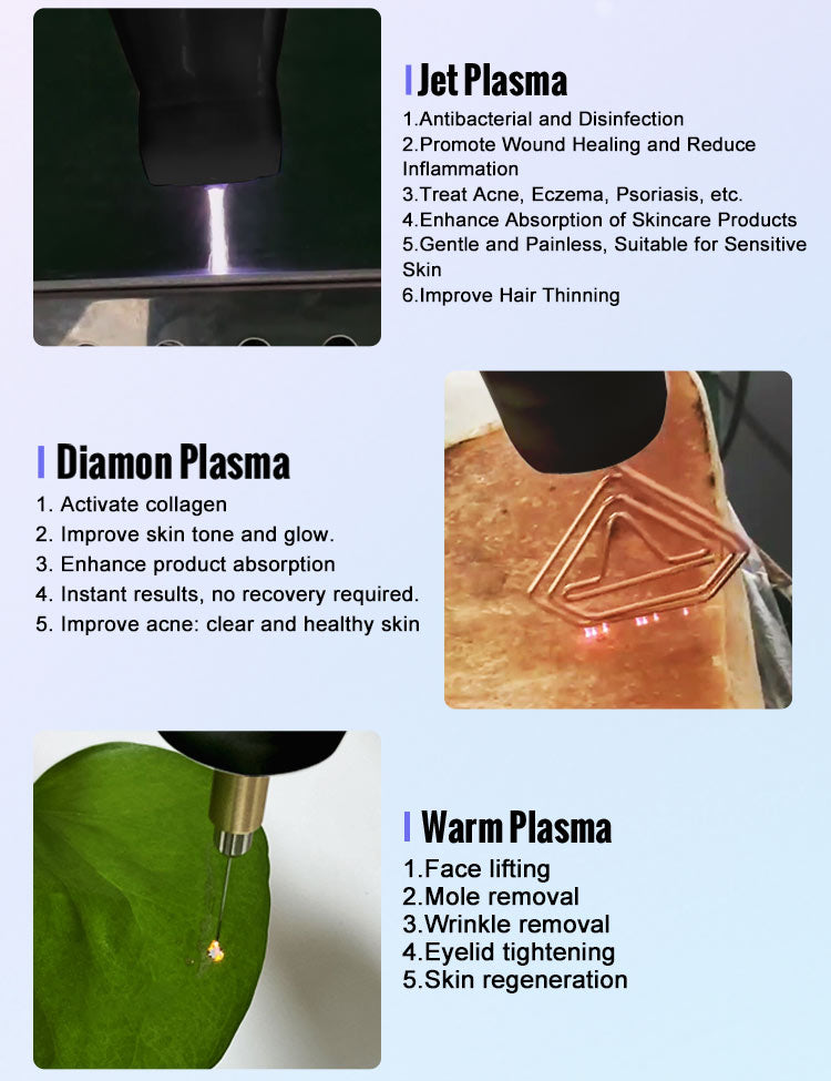 Professional 9-in-1 Cold Plasma Machine for Skin Rejuvenation & Acne Treatment