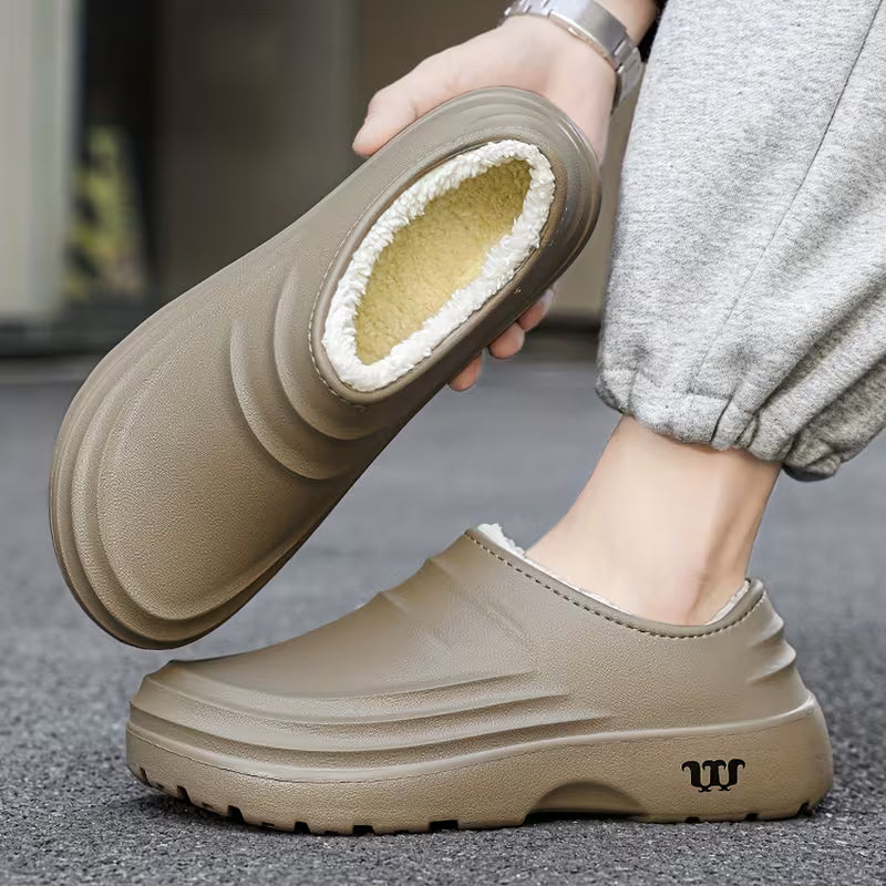 Winter Non-Slip Plush Lined Professional Work Slippers