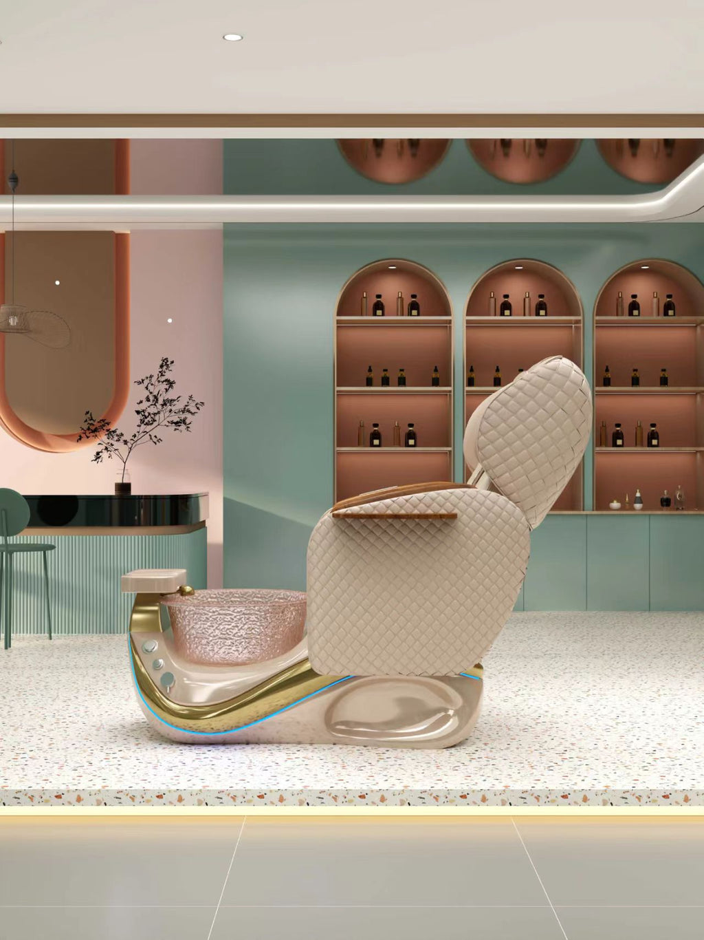 Adjustable Combo Massage Pedicure Chair - Fixed Point & Airbag A