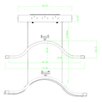 Ceiling-Mount Cloud Light Eyelash Lamp with Phone Stand