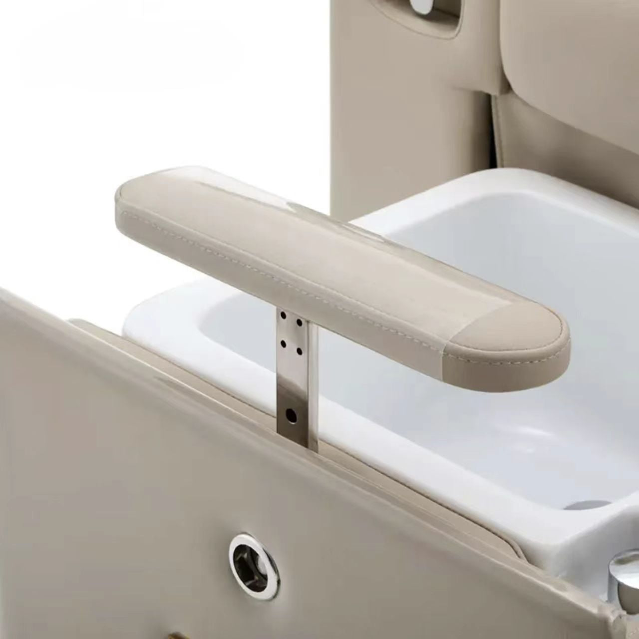 Adjustable Massage Pedicure Chair with Pedicure Bowl Storage
