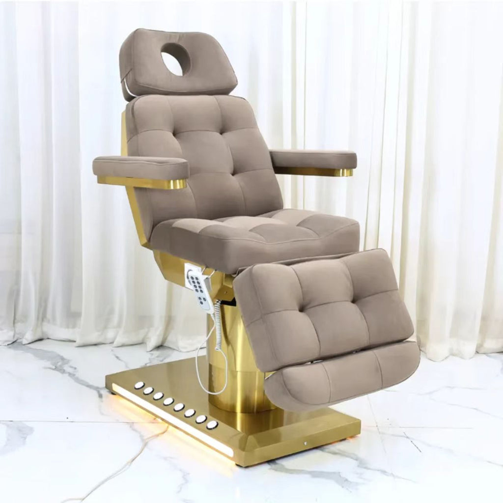 Electric Height Adjustable Beauty Treatment Chair for Lashes & Facials