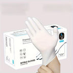 Professional Nitrile Gloves 1000 pcs - Waterproof & Dustproof (Black/White)