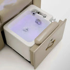 Adjustable Massage Pedicure Chair with Pedicure Bowl Storage
