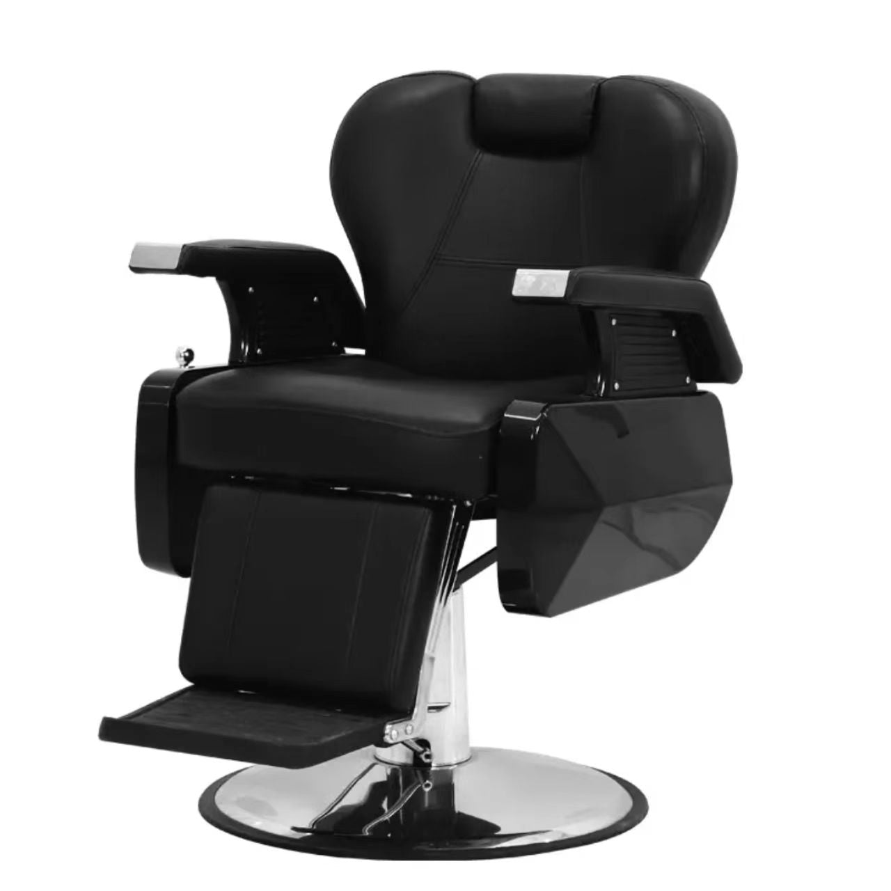 Leather Mechanical Styling & Barber Chair 360° Rotation B
