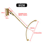 Wall Mounted Half Moon Light Manicure Lamp with Phone Stand
