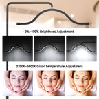 Floor Mounted Cloud Light Eyelash Lamp with Phone Stand