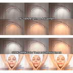 Floor Mounted Moon Light Eyelash Lamp with Phone Stand