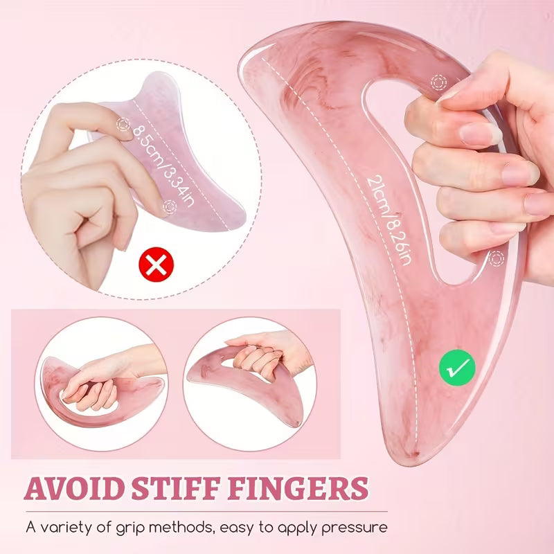 Large Resin Body Gua Sha with Handle