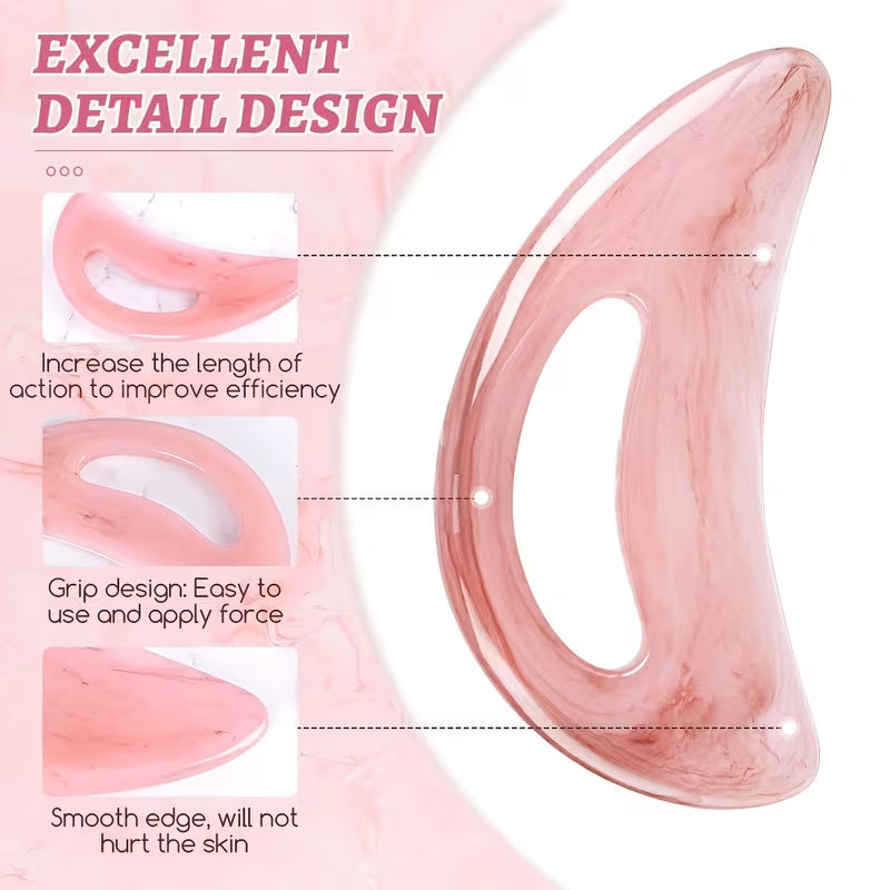 Large Resin Body Gua Sha with Handle