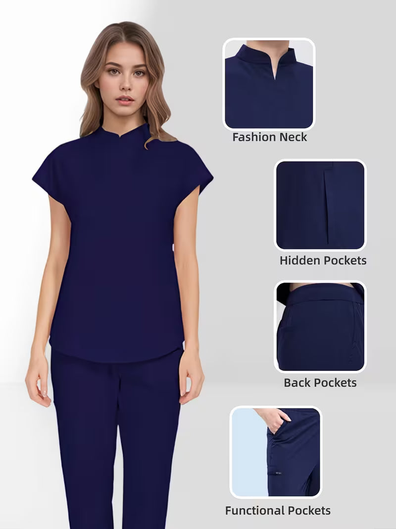 Two Piece Practical Salon/Spa Esthetician Uniform Set C