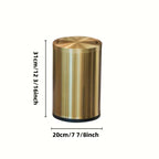 Golden Light Small Stainless Steel Flip-Top Trash Can