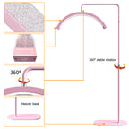 Floor Mounted Moon Light Eyelash Lamp with Phone Stand