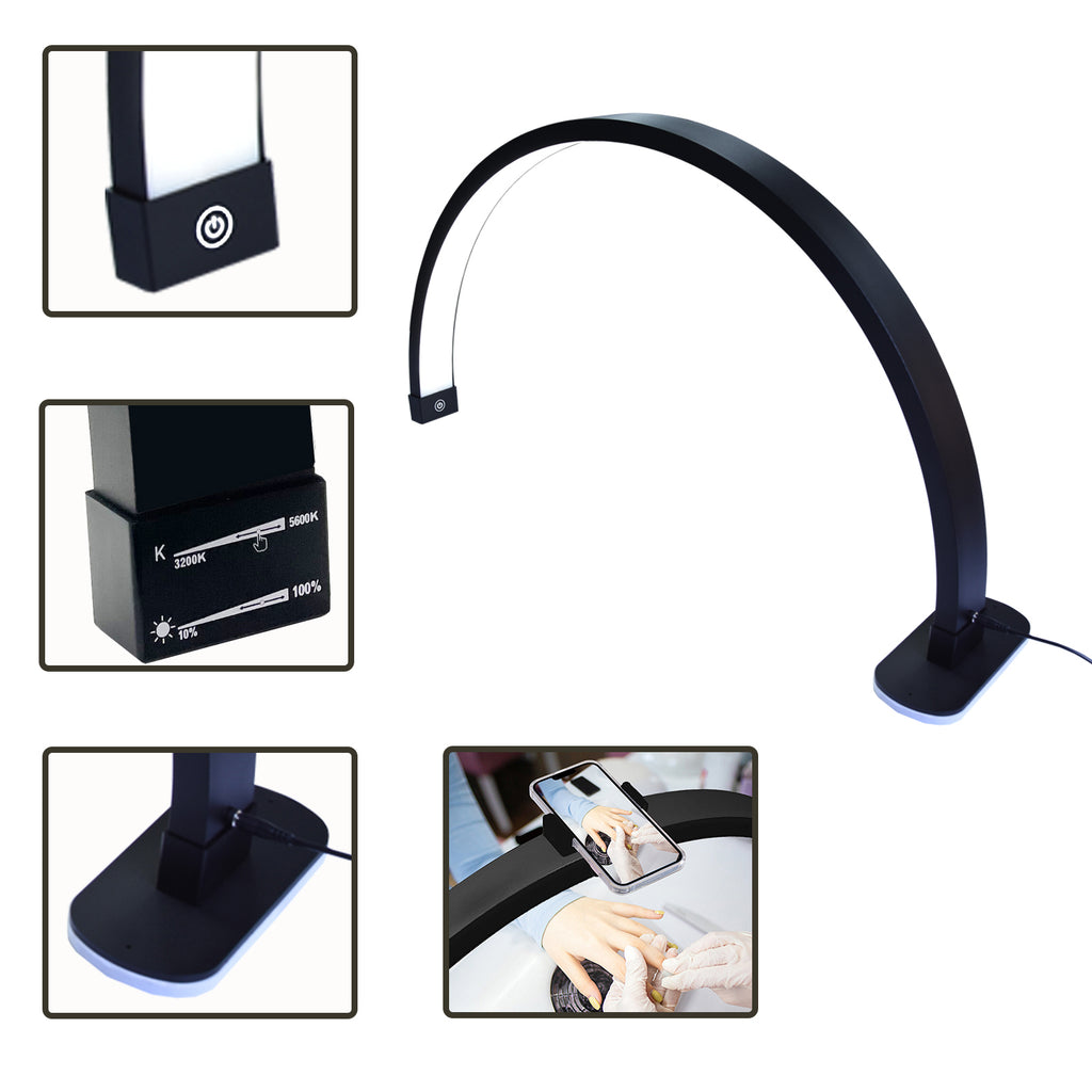 Table Moon Light Manicure Lamp with Phone Stand