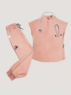 Two Piece Practical Salon/Spa Esthetician Uniform Set C