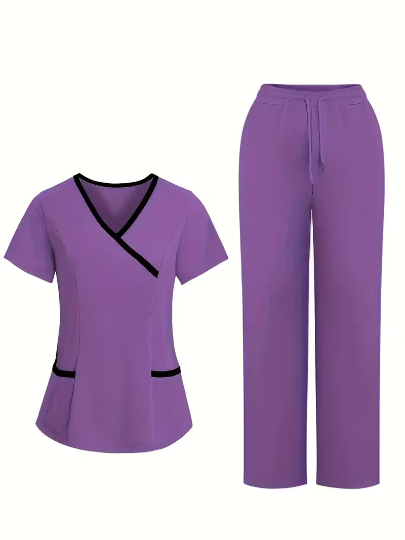 Two Piece Practical Salon/Spa Esthetician Uniform Set B