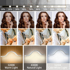 Ceiling-Mount Cloud Light Eyelash Lamp with Phone Stand