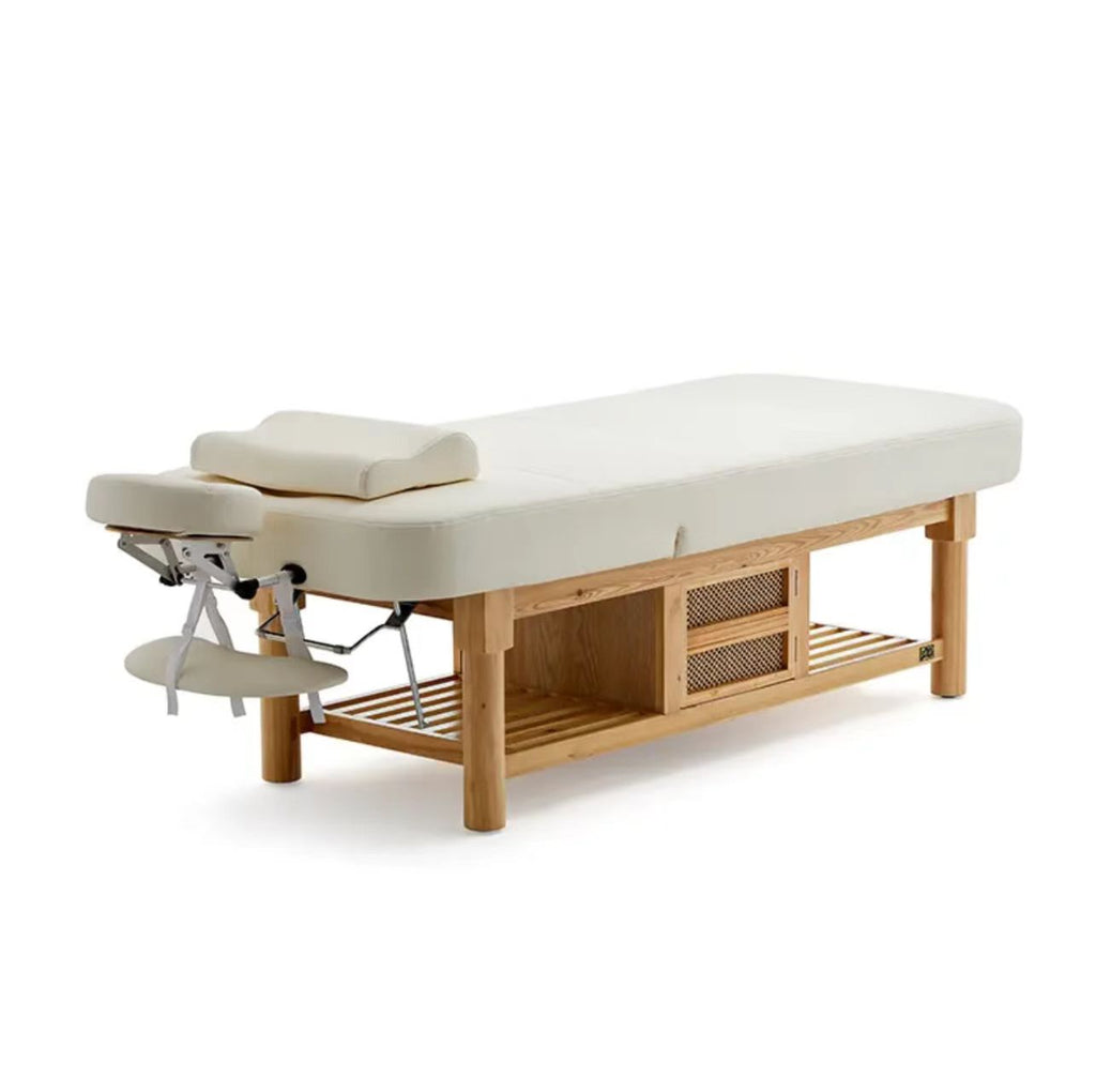 Adjustable Electric Massage Bed with Storage