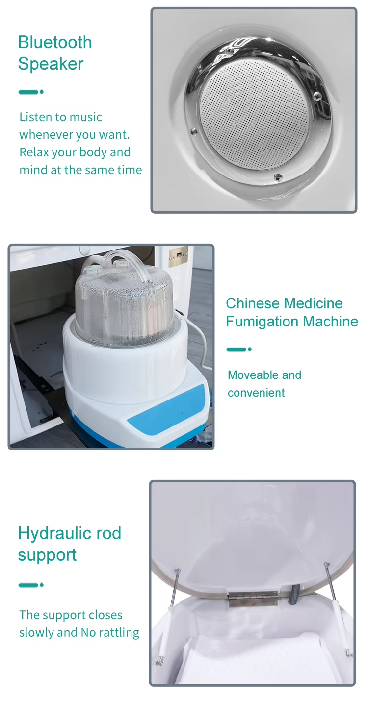 Infrared Fumigation Sauna Spa Capsule for Body conditioning with Bluetooth Speaker