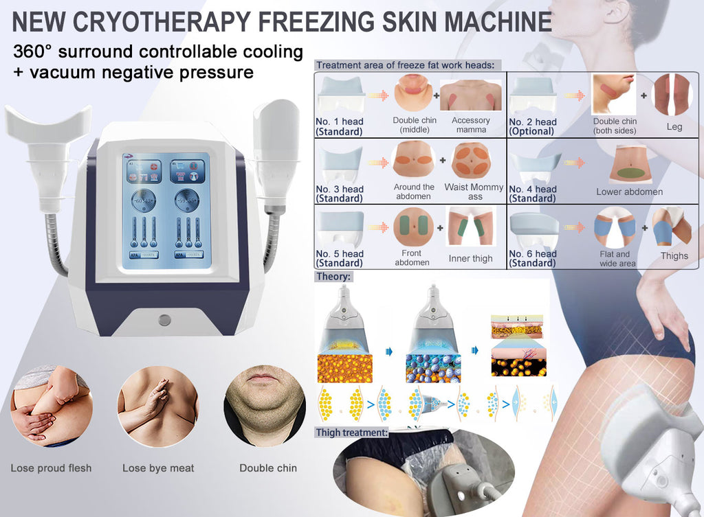 Professional 360° Cryotherapy Fat Freezing Machine for Non-Invasive Fat Reduction & Body Contouring