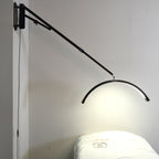 Wall Mounted Half Moon Light Manicure Lamp with Phone Stand