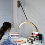 Wall Mounted Half Moon Light Manicure Lamp with Phone Stand