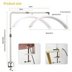 Professional Half Moon LED Clip Light for Lash Extensions and Nail Art