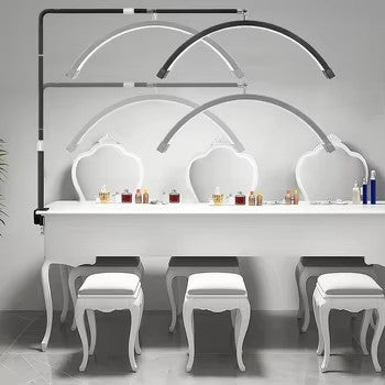 Professional Half Moon LED Clip Light for Lash Extensions and Nail Art