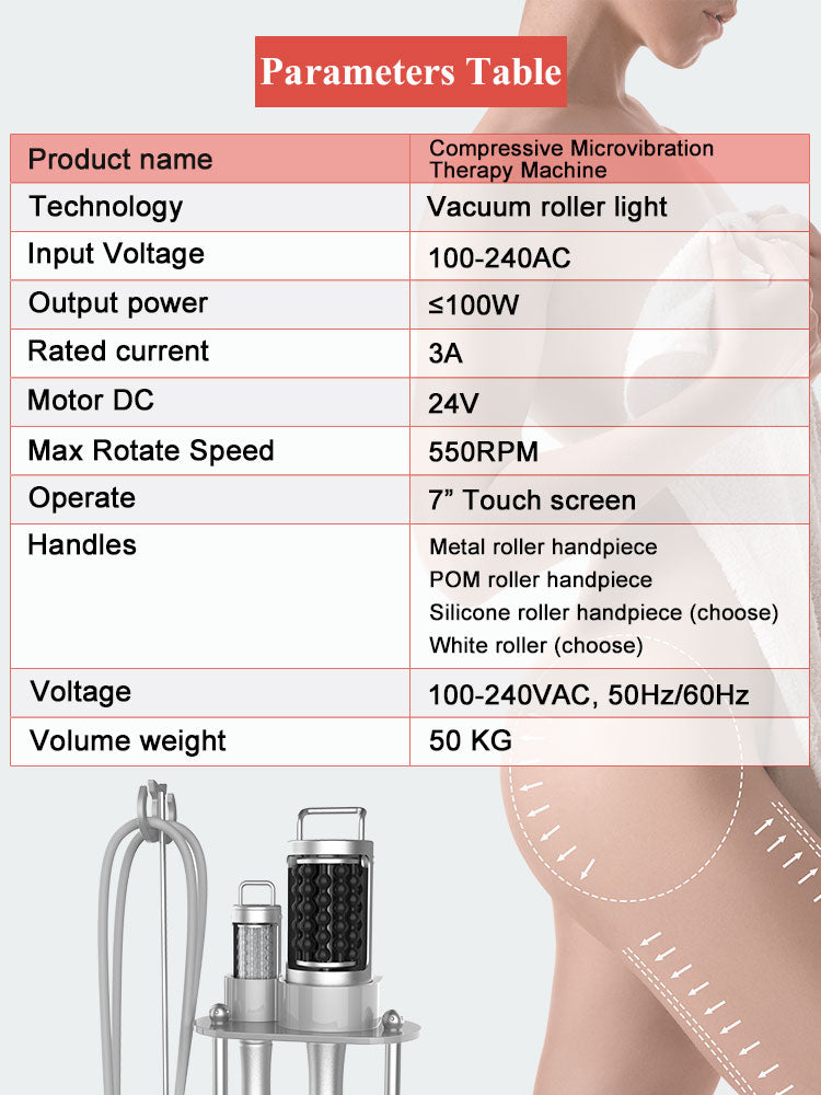 Professional Compressive Microvibration Therapy Machine for Cellulite Reduction & Body Contouring