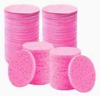 110pcs Compressed Facial Sponges - Disposable Natural Round Soft Pads | Multicolour